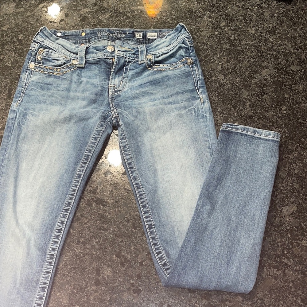 Miss me brand signature ankle skinny jeans size 28